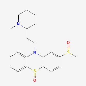 molecular formula C21H26N2O2S2 B1348806 Thioridazine disulfoxide CAS No. 53926-89-9