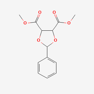 molecular formula C13H14O6 B1348811 Dimethyl 2-phenyl-1,3-dioxolane-4,5-dicarboxylate 