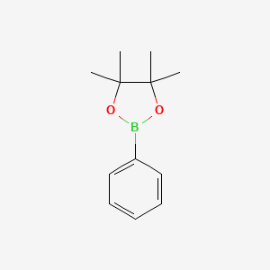 molecular formula C12H17BO2 B1348812 4,4,5,5-Tetramethyl-2-phenyl-1,3,2-dioxaborolane CAS No. 24388-23-6