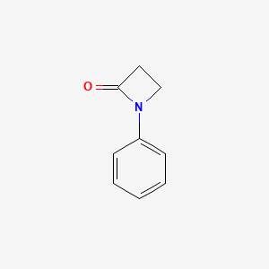 molecular formula C9H9NO B1348813 1-苯基氮杂环丁-2-酮 CAS No. 5099-95-6