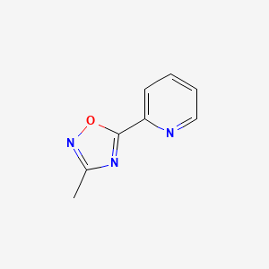molecular formula C8H7N3O B1348815 2-(3-Methyl-1,2,4-oxadiazol-5-yl)pyridine CAS No. 1455-84-1