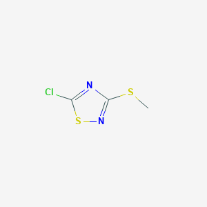 molecular formula C3H3ClN2S2 B1348816 5-chloro-3-(methylthio)-1,2,4-thiadiazole CAS No. 21735-15-9