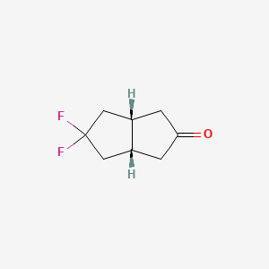 molecular formula C8H10F2O B13488233 Rel-(3aR,6aS)-5,5-difluorohexahydropentalen-2(1H)-one 