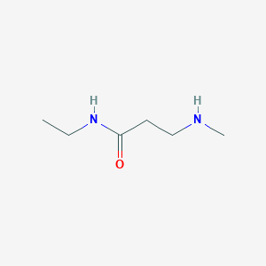 molecular formula C6H14N2O B13488357 N-ethyl-3-(methylamino)propanamide 