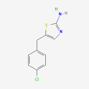 molecular formula C10H9ClN2S B1348848 5-(4-Chloro-benzyl)-thiazol-2-ylamine CAS No. 290835-51-7