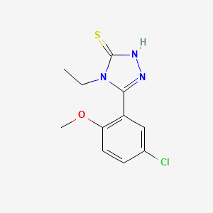 5-(5-chloro-2-methoxyphenyl)-4-ethyl-4H-1,2,4-triazole-3-thiol