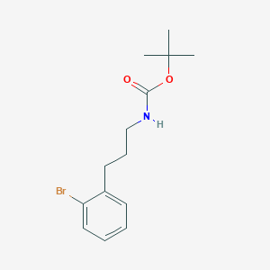 molecular formula C14H20BrNO2 B13488581 Tert-butyl (3-(2-bromophenyl)propyl)carbamate 