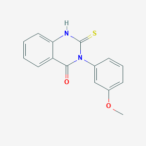 molecular formula C15H12N2O2S B1348866 2-Mercapto-3-(3-methoxy-phenyl)-3h-quinazolin-4-one CAS No. 56671-19-3