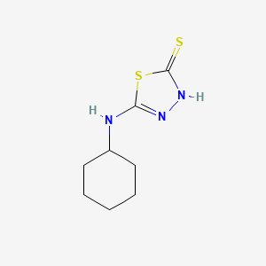 molecular formula C8H13N3S2 B1348867 5-Cyclohexylamino-[1,3,4]thiadiazole-2-thiol CAS No. 68161-70-6