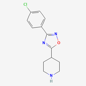 3-(4-Chlorophenyl)-5-(piperidin-4-yl)-1,2,4-oxadiazole