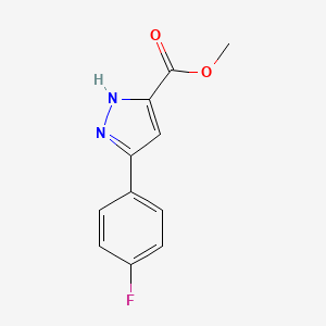 methyl 3-(4-fluorophenyl)-1H-pyrazole-5-carboxylate