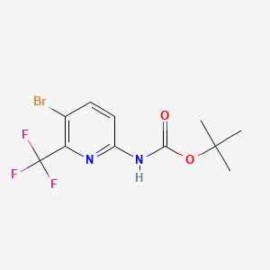 molecular formula C11H12BrF3N2O2 B13488990 Tert-butyl (5-bromo-6-(trifluoromethyl)pyridin-2-yl)carbamate 