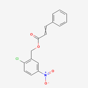 molecular formula C16H12ClNO4 B1348903 2-Chloro-5-nitrobenzyl 3-phenylacrylate 