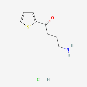 molecular formula C8H12ClNOS B13489034 4-Amino-1-(thiophen-2-yl)butan-1-one hydrochloride 