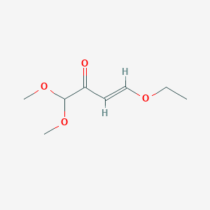 molecular formula C8H14O4 B13489113 4-Ethoxy-1,1-dimethoxybut-3-en-2-one 