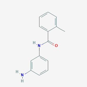 molecular formula C14H14N2O B1348912 N-(3-aminophenyl)-2-methylbenzamide CAS No. 293737-97-0