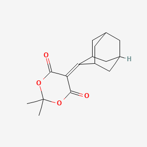 molecular formula C16H20O4 B1348927 5-(2-金刚烷亚甲基)-2,2-二甲基-1,3-二氧六环-4,6-二酮 CAS No. 51757-47-2