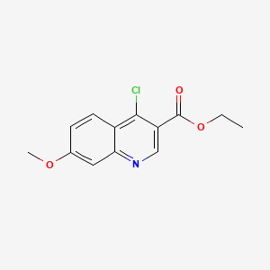 molecular formula C13H12ClNO3 B1348935 Ethyl 4-chloro-7-methoxyquinoline-3-carboxylate CAS No. 77156-85-5