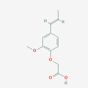 molecular formula C12H14O4 B1348948 {2-甲氧基-4-[(1e)-丙-1-烯-1-基]苯氧基}乙酸 CAS No. 7510-46-5