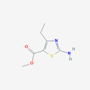 molecular formula C7H10N2O2S B1348949 Methyl 2-amino-4-ethyl-1,3-thiazole-5-carboxylate CAS No. 302964-21-2