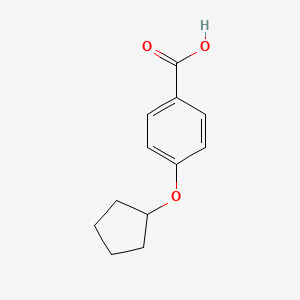 molecular formula C12H14O3 B1348951 4-(Cyclopentyloxy)benzoic acid CAS No. 30762-02-8