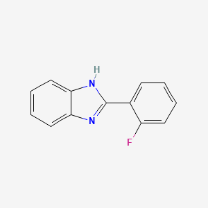 molecular formula C13H9FN2 B1348955 2-(2-fluorophenyl)-1H-benzimidazole CAS No. 321-51-7