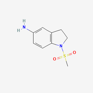 molecular formula C9H12N2O2S B1348966 1-(Methylsulfonyl)indolin-5-amine CAS No. 299921-01-0