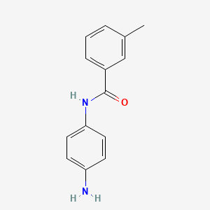 molecular formula C14H14N2O B1348973 N-(4-aminophenyl)-3-methylbenzamide CAS No. 425651-25-8