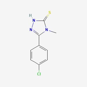 molecular formula C9H8ClN3S B1348977 5-(4-chlorophenyl)-4-methyl-4H-1,2,4-triazole-3-thiol CAS No. 29527-27-3