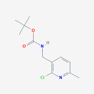molecular formula C12H17ClN2O2 B13489823 tert-Butyl ((2-chloro-6-methylpyridin-3-yl)methyl)carbamate 