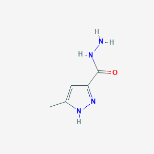 molecular formula C5H8N4O B1348987 3-甲基-1H-吡唑-5-甲酰肼 CAS No. 40535-14-6