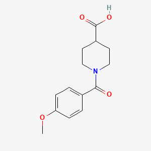 molecular formula C14H17NO4 B1348994 1-(4-Methoxybenzoyl)piperidine-4-carboxylic acid CAS No. 510739-83-0