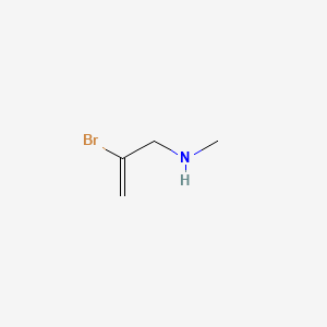 molecular formula C4H8BrN B13489945 2-Propen-1-amine, 2-bromo-N-methyl- CAS No. 28952-70-7