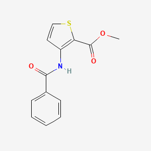 molecular formula C13H11NO3S B1348995 Methyl 3-(benzoylamino)-2-thiophenecarboxylate CAS No. 79128-70-4