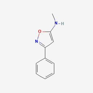 molecular formula C10H10N2O B13489959 3-Phenyl-isoxazol-5-YL-methylamine 