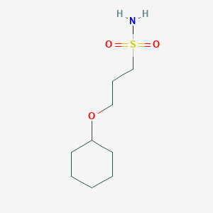 molecular formula C9H19NO3S B13489975 3-(Cyclohexyloxy)propane-1-sulfonamide 