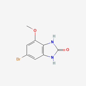 molecular formula C8H7BrN2O2 B13489979 6-bromo-4-methoxy-2,3-dihydro-1H-1,3-benzodiazol-2-one 