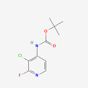 molecular formula C10H12ClFN2O2 B13490031 tert-butyl N-(3-chloro-2-fluoropyridin-4-yl)carbamate 