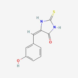 molecular formula C10H8N2O2S B1349004 (5E)-5-[(3-羟基苯基)亚甲基]-2-硫代亚撑二唑烷-4-酮 CAS No. 74920-46-0