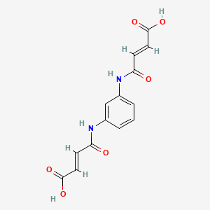 molecular formula C14H12N2O6 B1349005 (2Z,2'Z)-4,4'-(1,3-Phenylenebis(azanediyl))bis(4-oxobut-2-enoic acid) CAS No. 13161-99-4