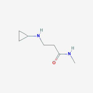 molecular formula C7H14N2O B13490075 3-(cyclopropylamino)-N-methylpropanamide 