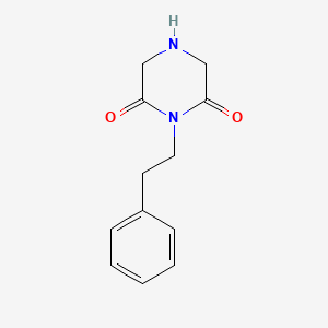 molecular formula C12H14N2O2 B1349009 1-(2-Phenylethyl)piperazine-2,6-dione CAS No. 247128-18-3