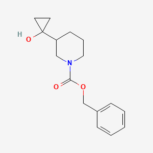 molecular formula C16H21NO3 B13490129 Benzyl 3-(1-hydroxycyclopropyl)piperidine-1-carboxylate 