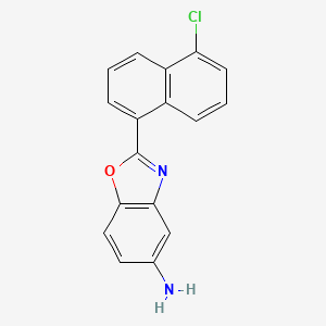 molecular formula C17H11ClN2O B1349017 2-(5-Chloronaphthalen-1-yl)-1,3-benzoxazol-5-amine CAS No. 443289-56-3