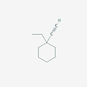 molecular formula C10H16 B13490228 1-Ethyl-1-ethynylcyclohexane 