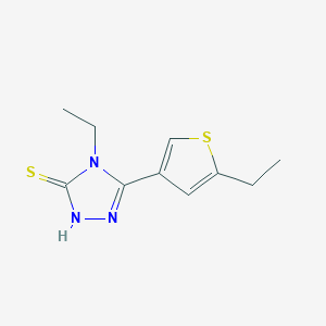 4-ethyl-5-(5-ethylthien-3-yl)-4H-1,2,4-triazole-3-thiol