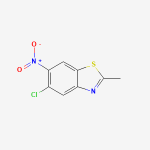 molecular formula C8H5ClN2O2S B1349030 5-Chloro-2-methyl-6-nitro-1,3-benzothiazole CAS No. 5264-77-7