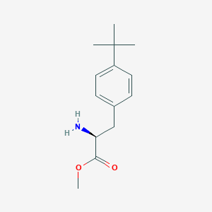 molecular formula C14H21NO2 B13490301 methyl (2S)-2-amino-3-(4-tert-butylphenyl)propanoate 