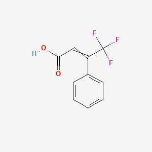 molecular formula C10H7F3O2 B1349031 4,4,4-Trifluoro-3-phenylbut-2-enoic acid CAS No. 2143-93-3
