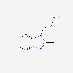 molecular formula C10H12N2O B1349033 2-(2-Methyl-1H-benzo[D]imidazol-1-YL)ethanol CAS No. 4946-08-1